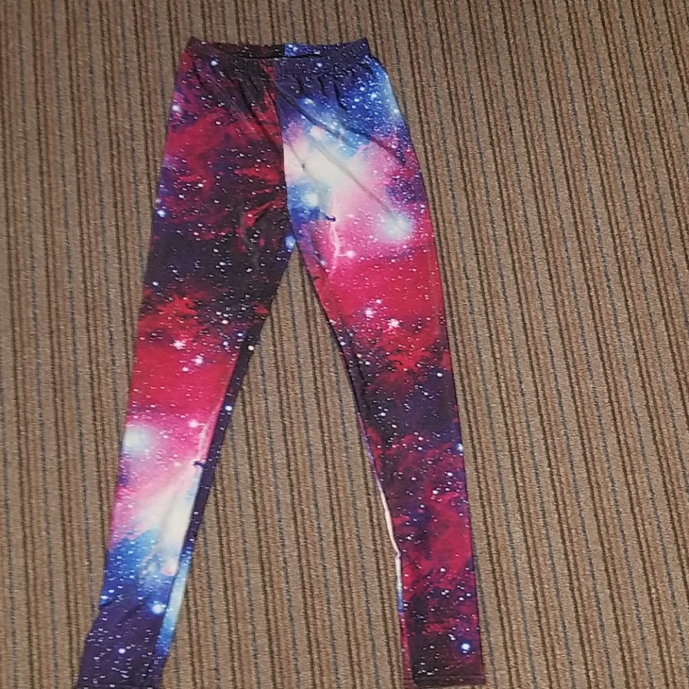 Womens M Galaxy leggings